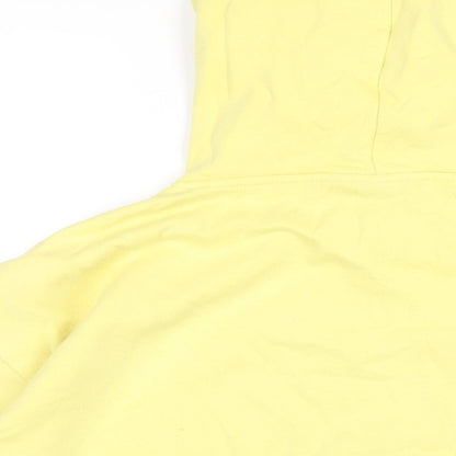 Womens UK Size 12 Disney Yellow Pullover Hoodie