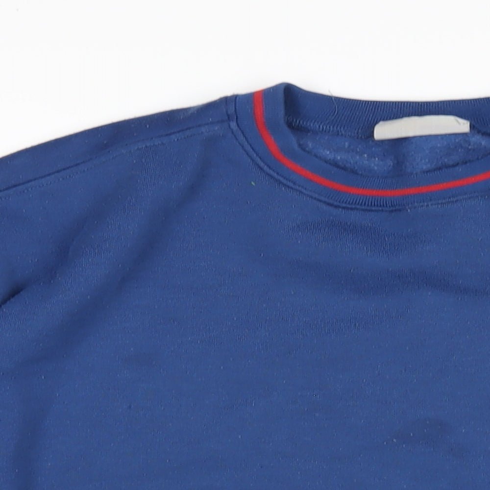 Geezer Mens Blue Cotton Pullover Sweatshirt Size XL