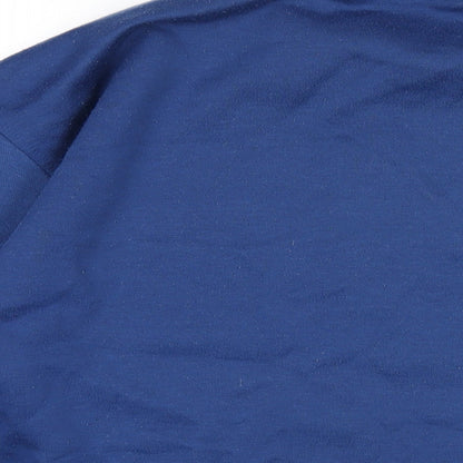Geezer Mens Blue Cotton Pullover Sweatshirt Size XL