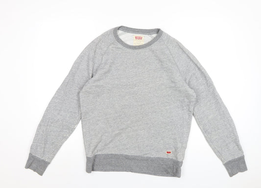 Mens UK Size S Levi's Grey Pullover Sweatshirt