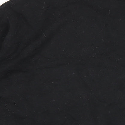 Mens UK Size S Boohoo Black Pullover Sweatshirt