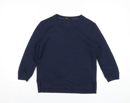 Oodji Womens Blue Polyester Pullover Sweatshirt Size XS Pullover
