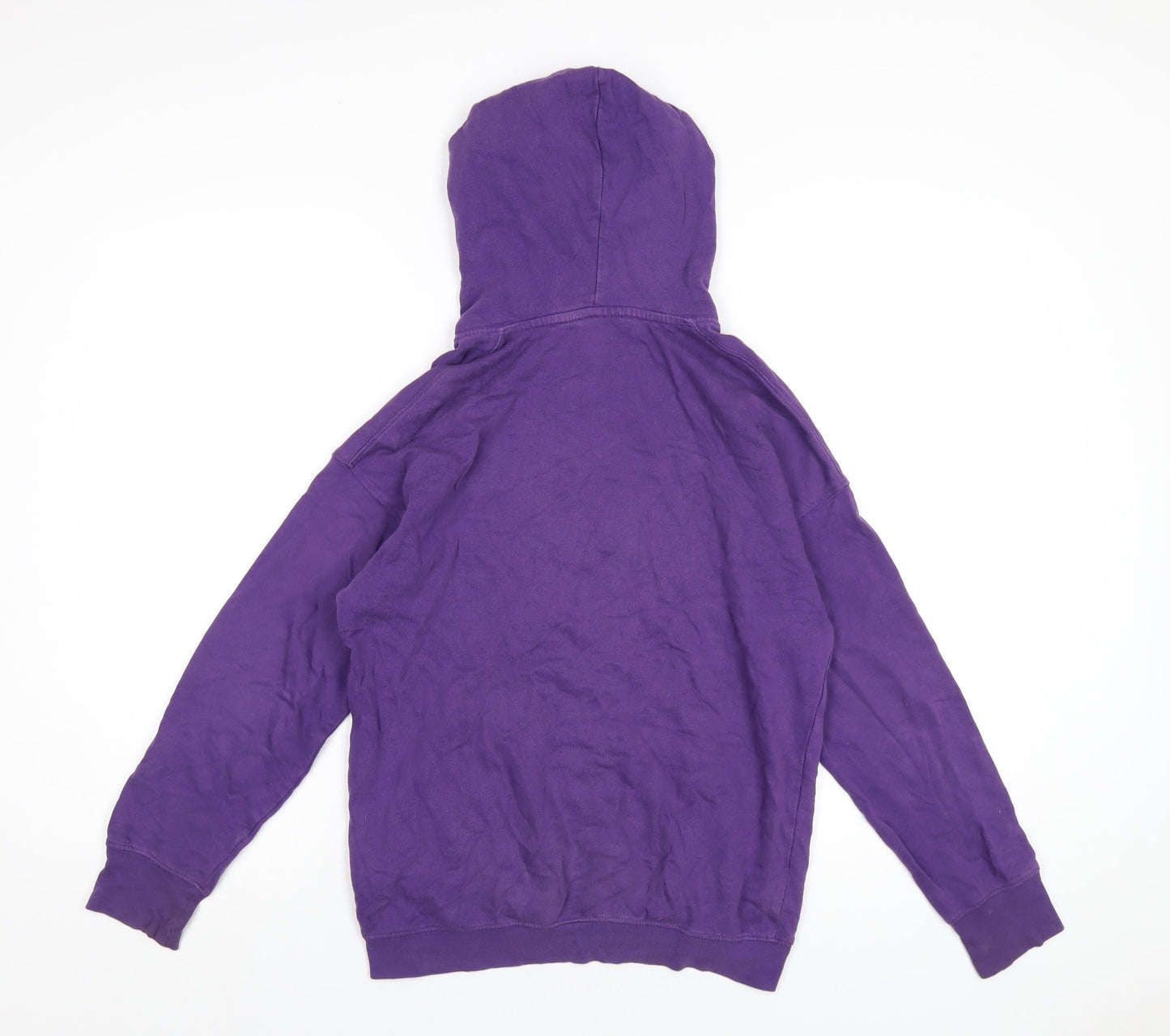 H&M Girls Purple Cotton Pullover Hoodie Size 10-11 Years Pullover
