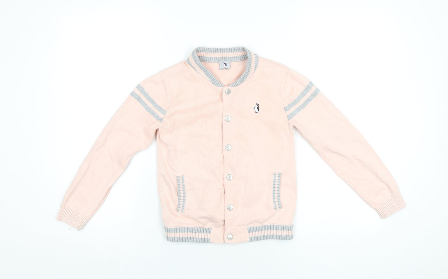 Polar Goose Girls Pink Varsity Jacket Jacket Size 10 Years Snap