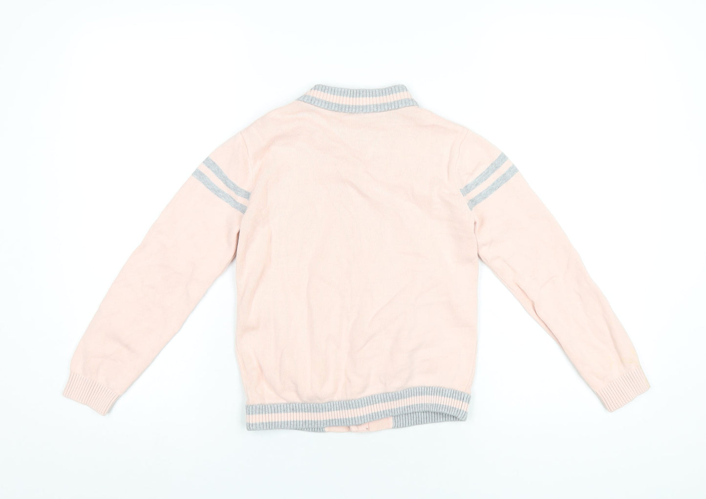 Polar Goose Girls Pink Varsity Jacket Jacket Size 10 Years Snap