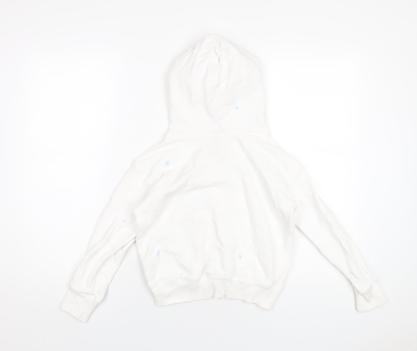 Polo Ralph Lauren Girls White Cotton Pullover Hoodie Size 8-9 Years Pullover