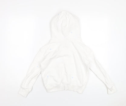 Polo Ralph Lauren Girls White Cotton Pullover Hoodie Size 8-9 Years Pullover