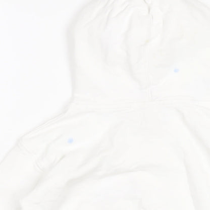 Polo Ralph Lauren Girls White Cotton Pullover Hoodie Size 8-9 Years Pullover