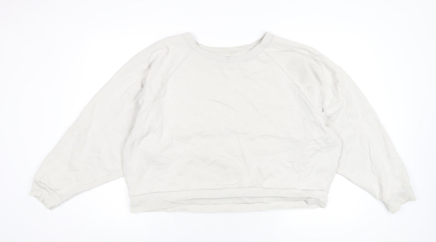 Gap Womens Beige Cotton Pullover Sweatshirt Size XL Pullover