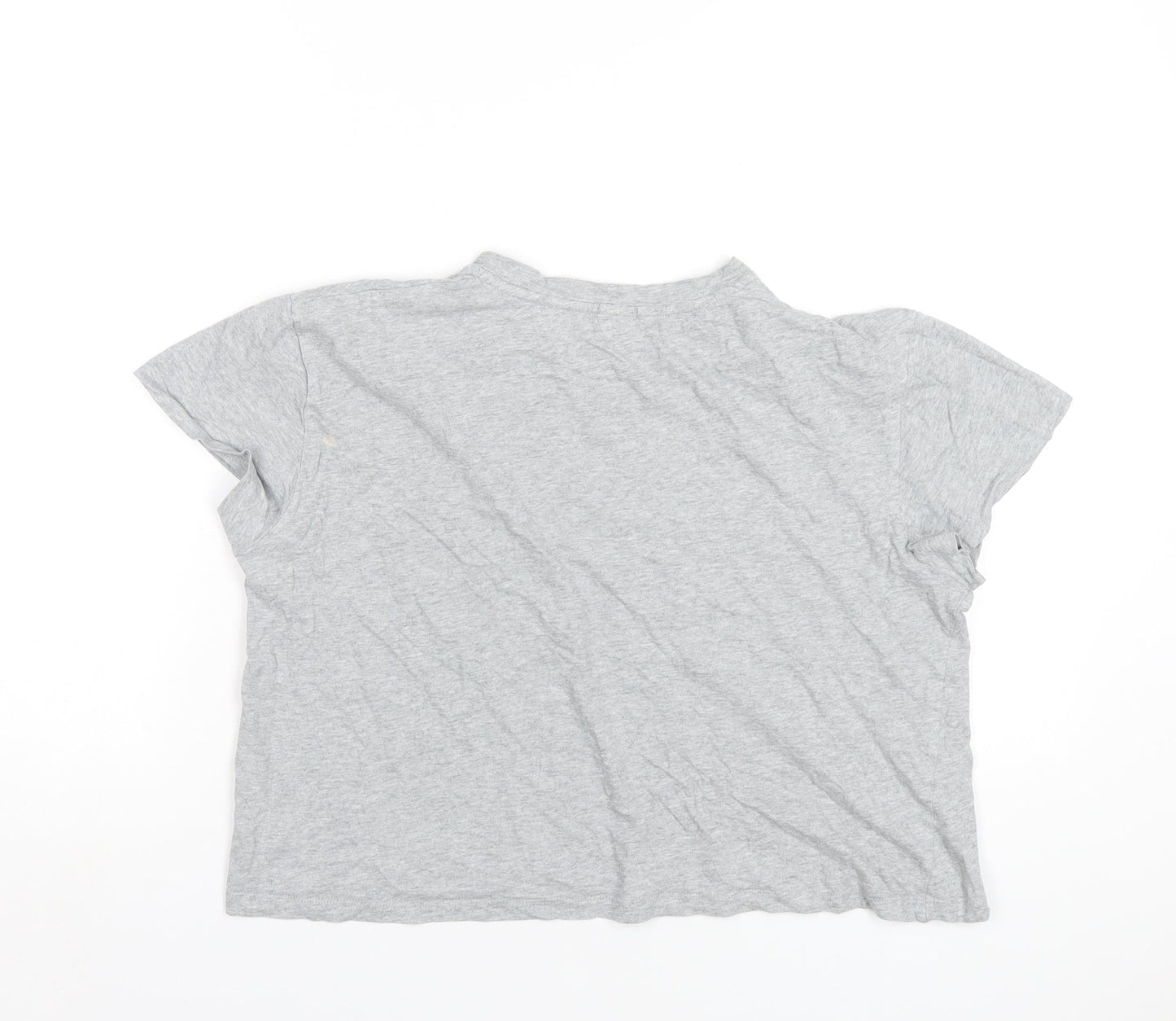 Womens UK Size M Disney Grey Basic T-Shirt