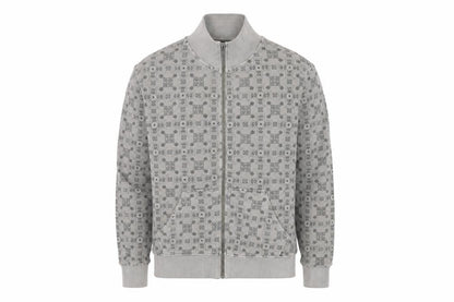 POOLMAN Mens Grey Geometric Cotton Full Zip Sweatshirt Size M