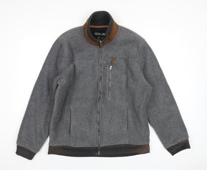 Atlas Mens Grey Jacket Size M Zip