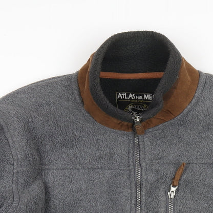 Atlas Mens Grey Jacket Size M Zip