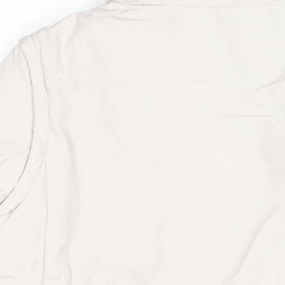 Active Womens White Puffer Jacket Coat Size 12 Zip