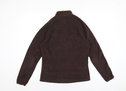Quechua Womens Brown Polyester Pullover Sweatshirt Size M Zip