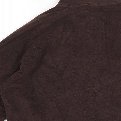 Quechua Womens Brown Polyester Pullover Sweatshirt Size M Zip