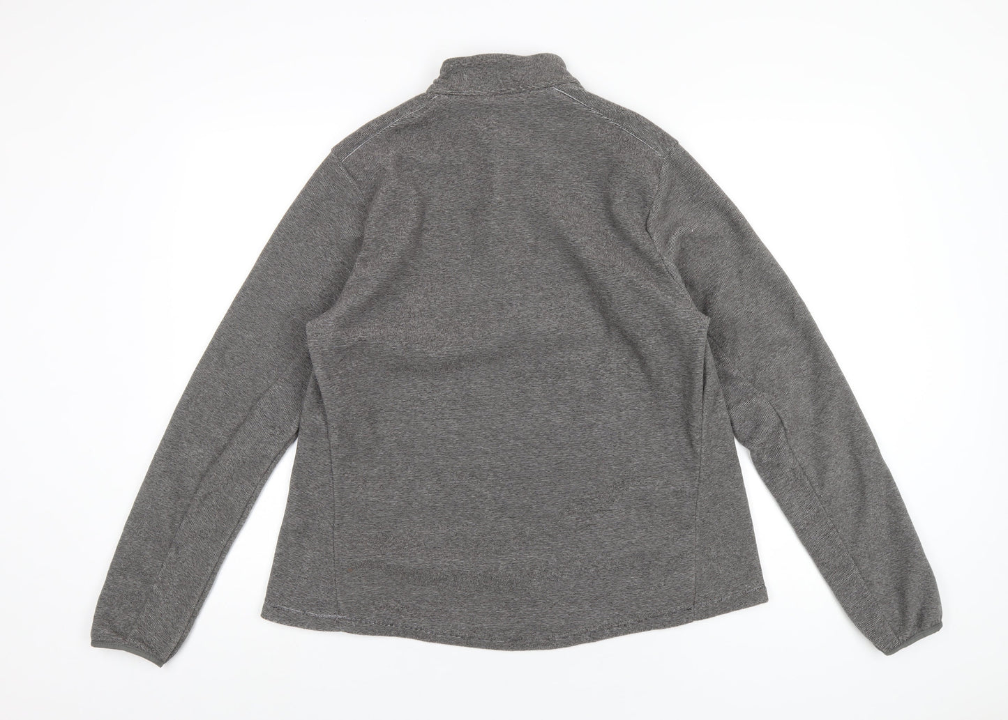 Quechua Womens Grey Polyester Pullover Sweatshirt Size L Zip