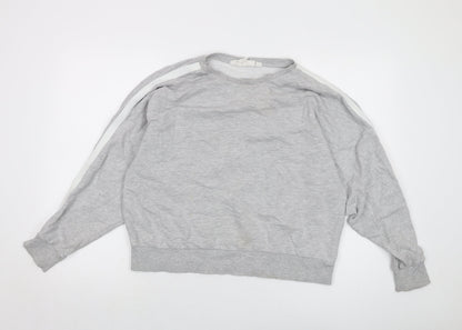 H&M Womens Grey Cotton Pullover Sweatshirt Size M Pullover