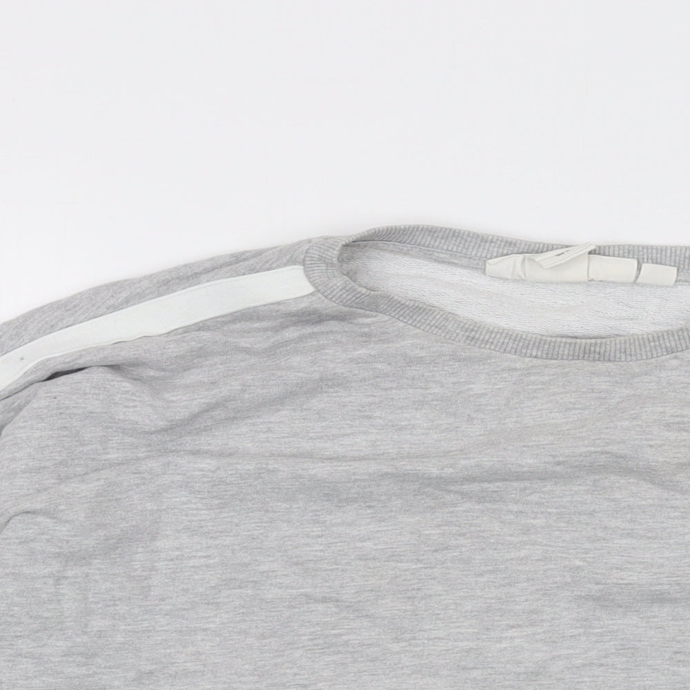 H&M Womens Grey Cotton Pullover Sweatshirt Size M Pullover