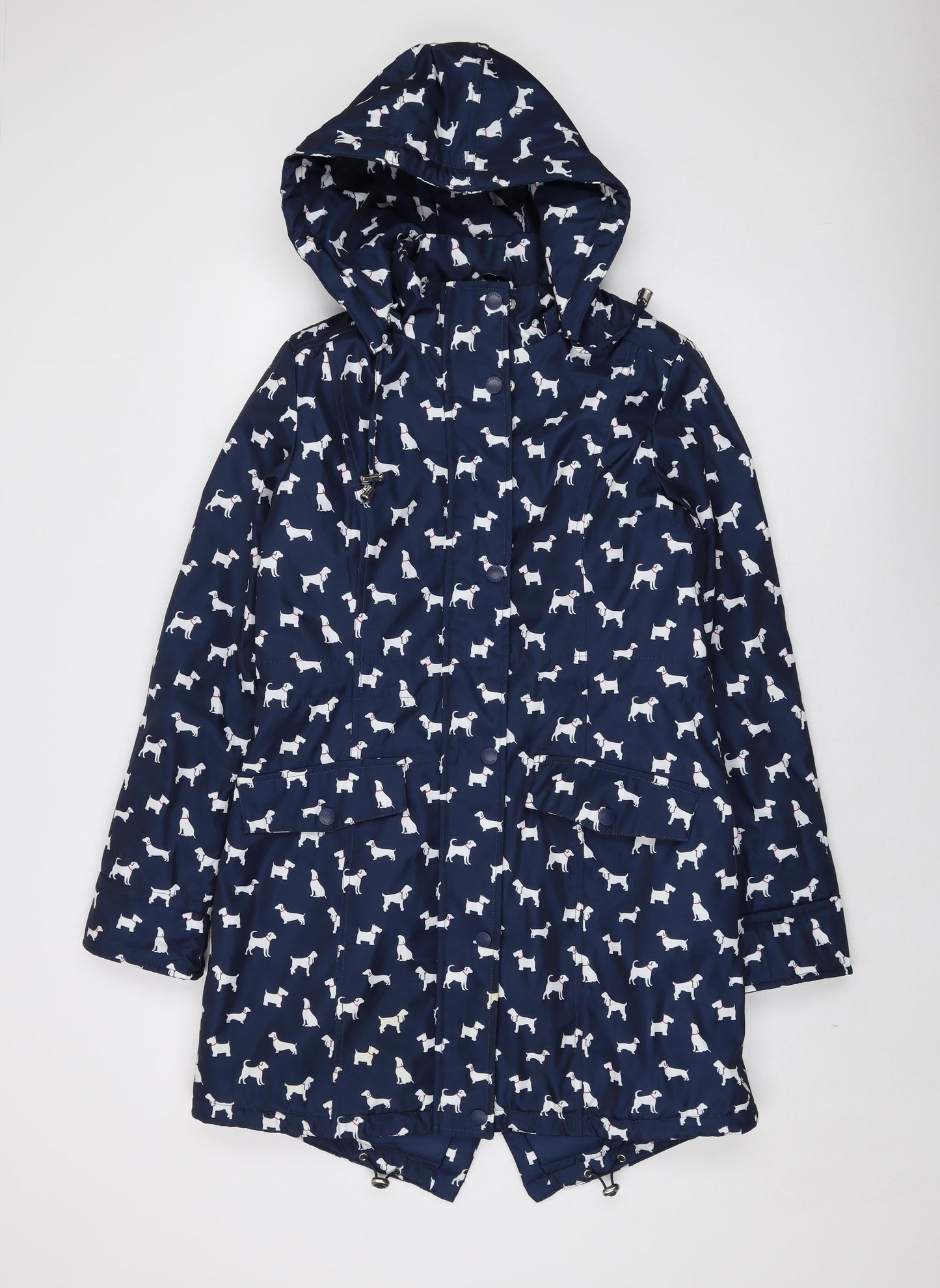 Womens UK Size 10 Finesse Blue Parka Coat