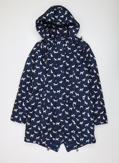 Womens UK Size 10 Finesse Blue Parka Coat