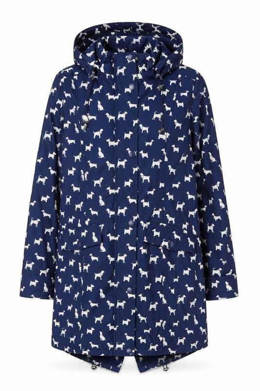 Womens UK Size 10 Finesse Blue Parka Coat