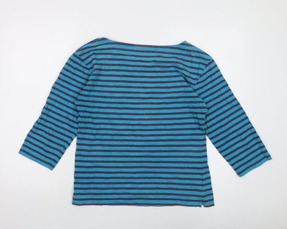 Womens UK Size 10 Mudd & Water Blue Basic T-Shirt