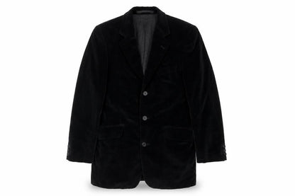 Squire Mens Black Cotton Jacket Suit Jacket Size 36 Regular