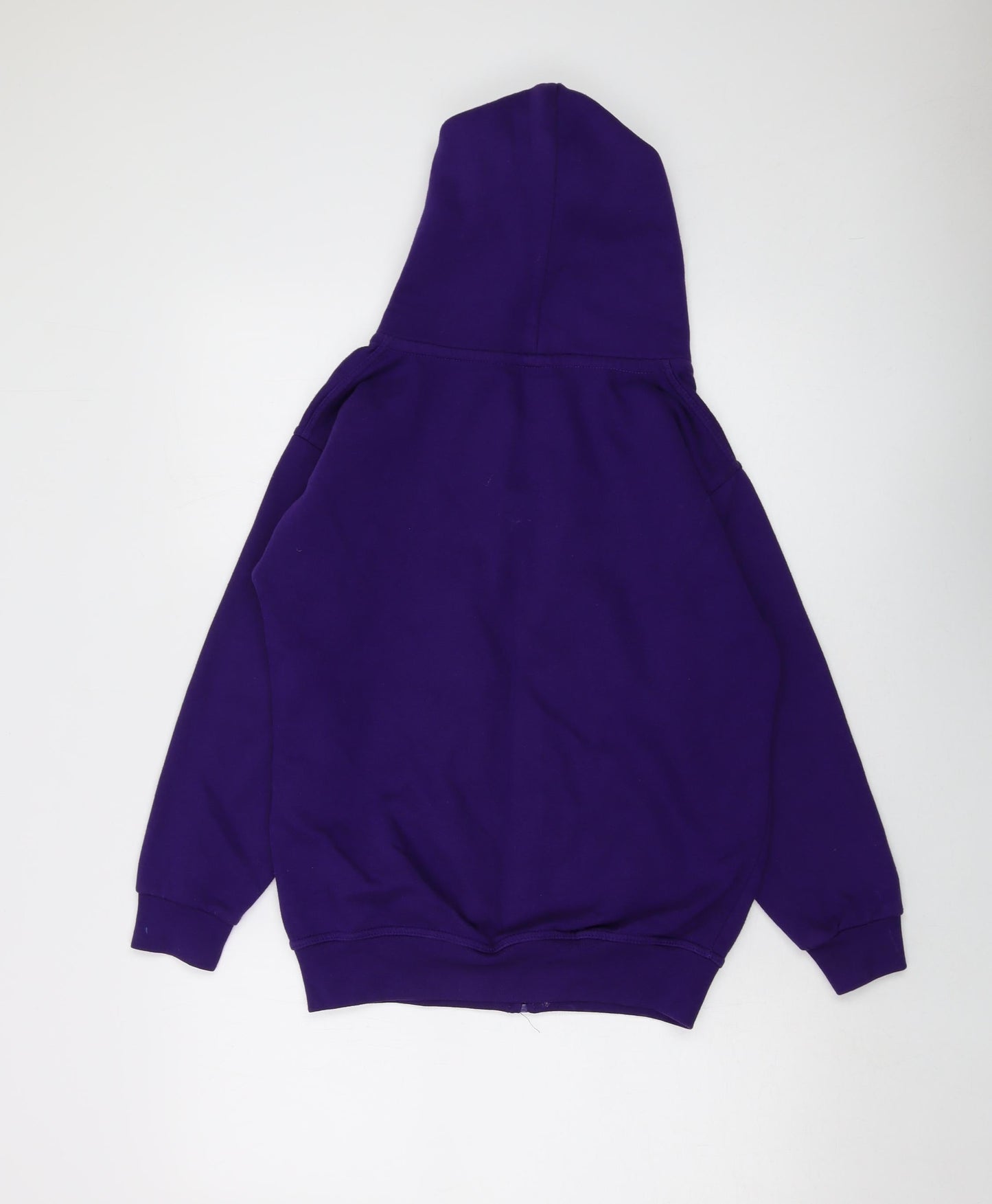 Hype Boys Purple Polyester Full Zip Hoodie Size 12-13 Years Zip