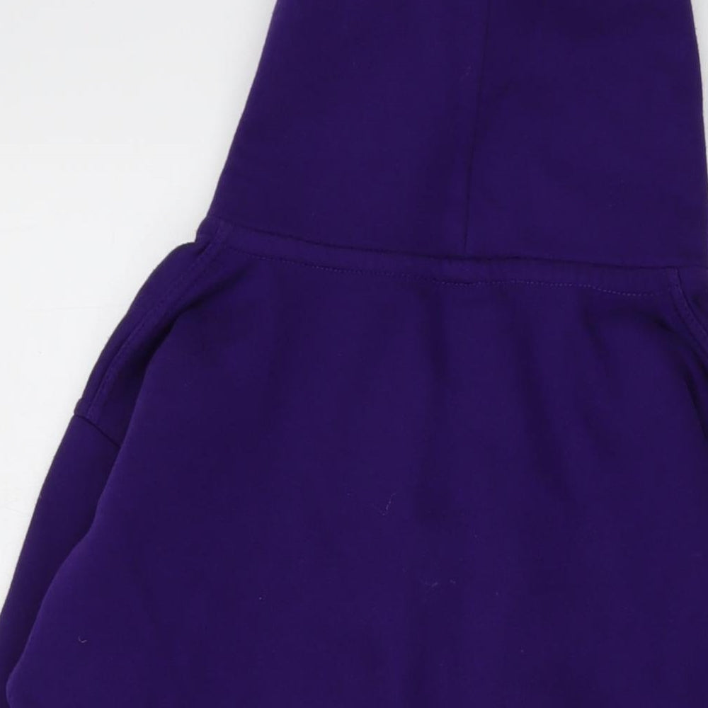 Hype Boys Purple Polyester Full Zip Hoodie Size 12-13 Years Zip
