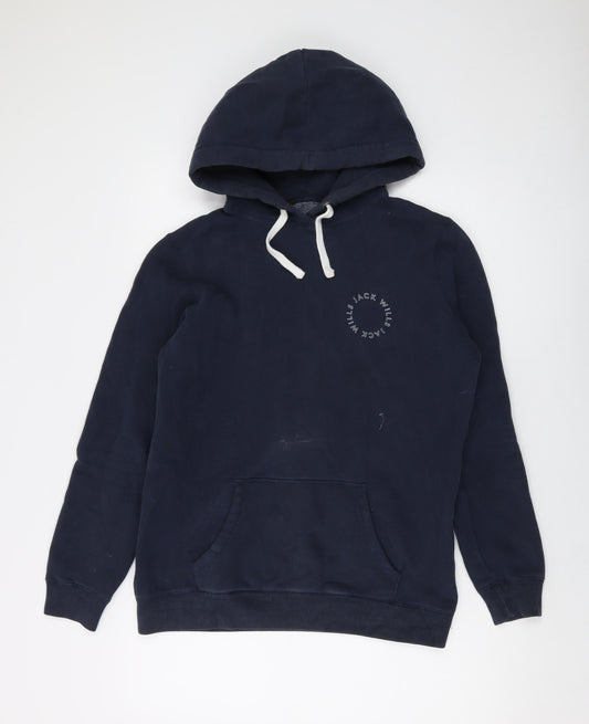 Womens UK Size 8 Jack Wills Blue Pullover Hoodie