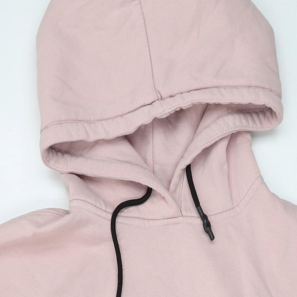 Addax Mens Pink Cotton Pullover Hoodie Size M