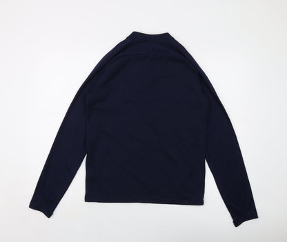Nilke Boys Black Polyester Pullover Sweatshirt Size 13-14 Years Zip