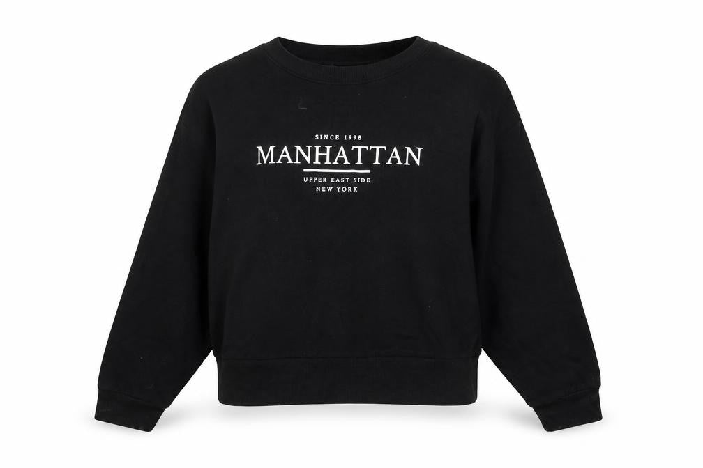 Womens UK Size S Bershka Black Pullover Sweatshirt