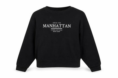 Womens UK Size S Bershka Black Pullover Sweatshirt
