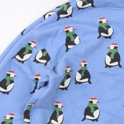 John Lewis Boys Black Geometric Cotton Pullover Sweatshirt Size 11 Years Pullover - Penguin