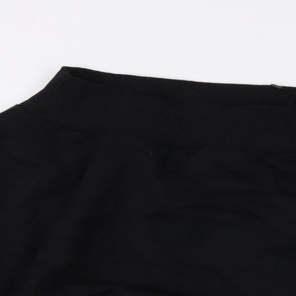 bOPOHOO Womens Black Cotton Pullover Sweatshirt Size 24 Pullover