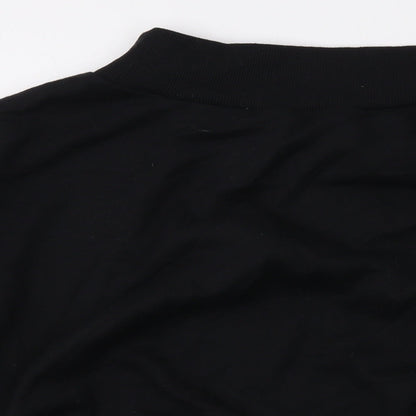 bOPOHOO Womens Black Cotton Pullover Sweatshirt Size 24 Pullover
