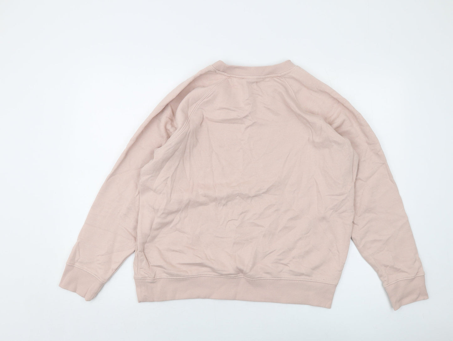 H&M Womens Pink Cotton Pullover Sweatshirt Size S Pullover
