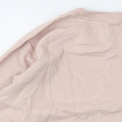 H&M Womens Pink Cotton Pullover Sweatshirt Size S Pullover