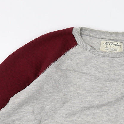 Mens UK Size S Burton Grey Pullover Sweatshirt