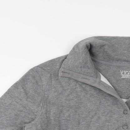 Mens UK Size M Lands' End Grey Pullover Sweatshirt