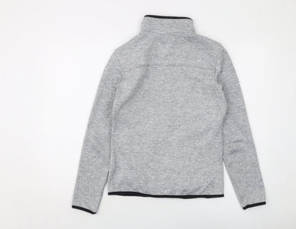 Marks and Spencer Womens Grey Jacket Size 8 Zip