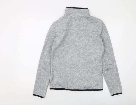 Marks and Spencer Womens Grey Jacket Size 8 Zip