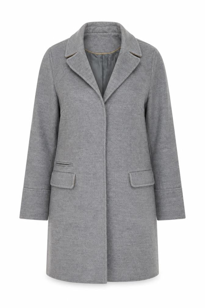 Womens UK Size 10 Topshop Grey Overcoat