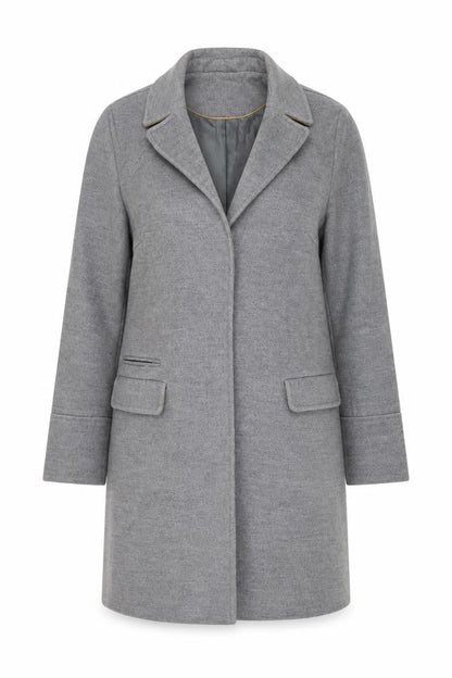 Womens UK Size 10 Topshop Grey Overcoat