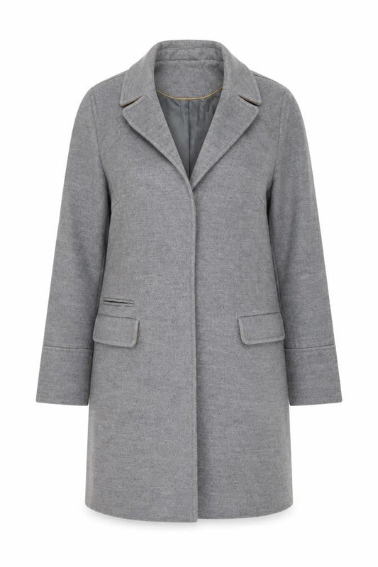 Womens UK Size 10 Topshop Grey Overcoat