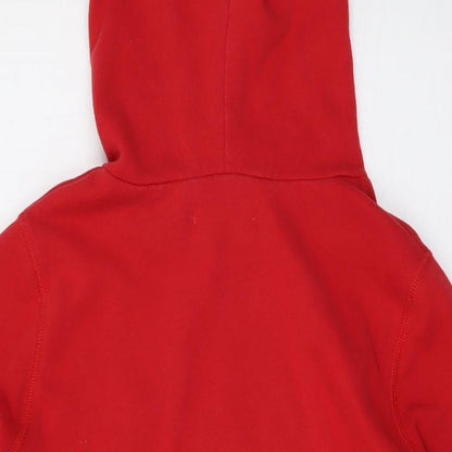 Hollister Womens Red Cotton Pullover Hoodie Size S Pullover