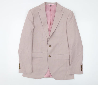 Mens UK Size 36 Marks and Spencer Regular Pink Suit Jacket