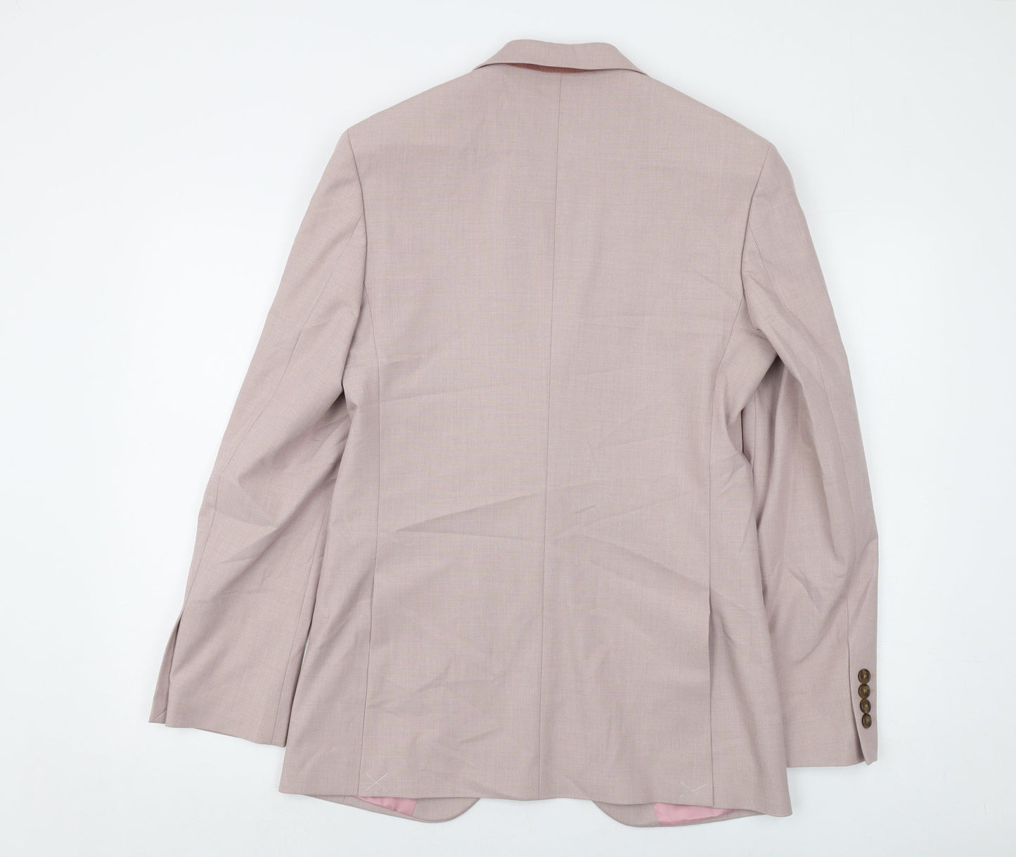 Mens UK Size 36 Marks and Spencer Regular Pink Suit Jacket